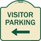 Signmission Designer Series-Visitor Parking 1, Tan & Green Heavy-Gauge Aluminum, 18" x 18", TG-1818-9872 A-DES-TG-1818-9872 - alternate 1